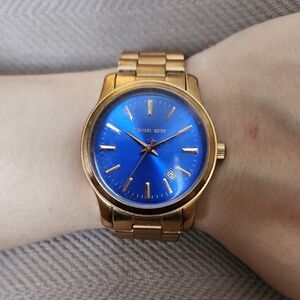 Michael Kors Women's Watch - Gold And Cobalt Blue